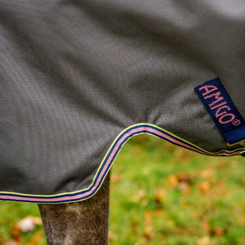 Horseware - Couverture d'extérieur Amigo Bravo 12 Original shadow/ marine/ rose 0g | - Ohlala
