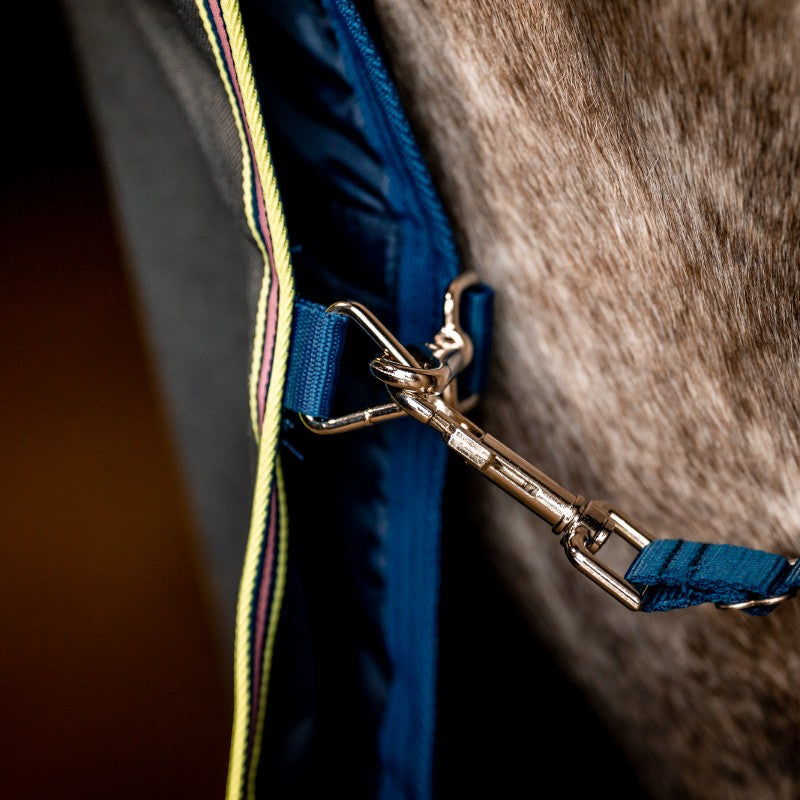 Horseware - Couverture d'extérieur Amigo Bravo 12 Plus dark shadow/ marine/ rose 50g + doublures | - Ohlala