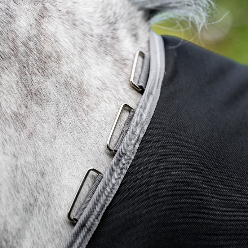 Horseware - Couverture d'extérieur Amigo Bravo 12 XL Original noir/ titanium grey/ argent 250g