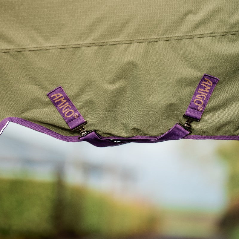 Horseware - Couverture d'extérieur Amigo Hero Ripstop Plus Lite bramble/ winterberry/ taupe 0g