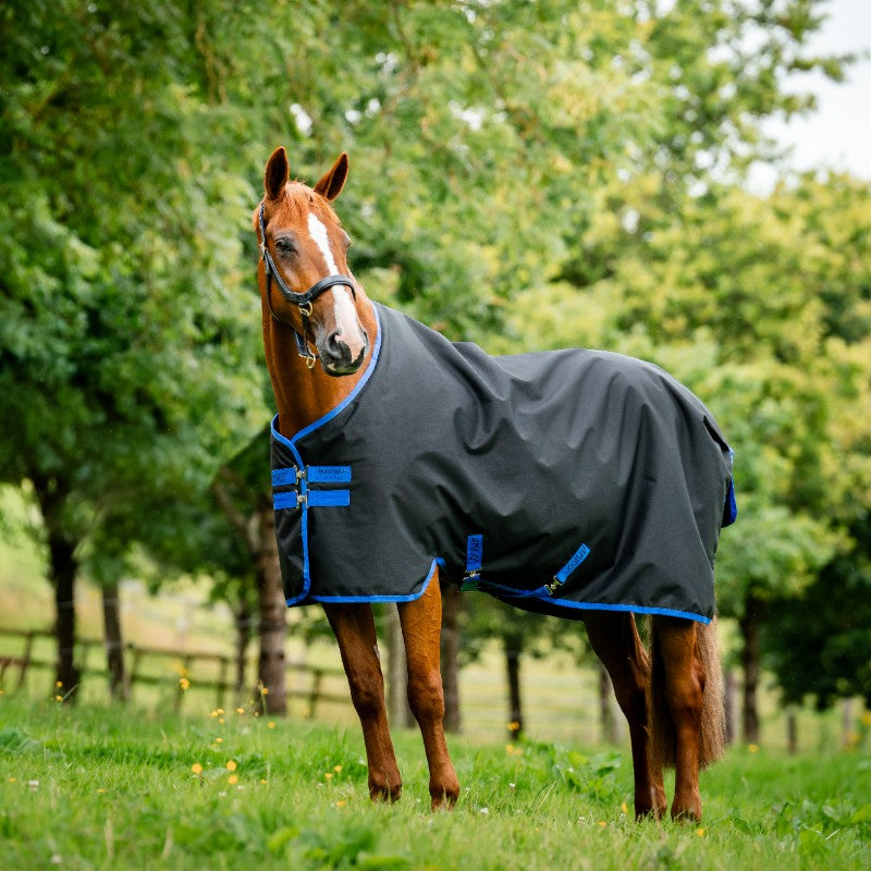 Horseware - Couverture d'extérieur Amigo Ripstop 900 Original doublure polaire noir/ classic blue 50g