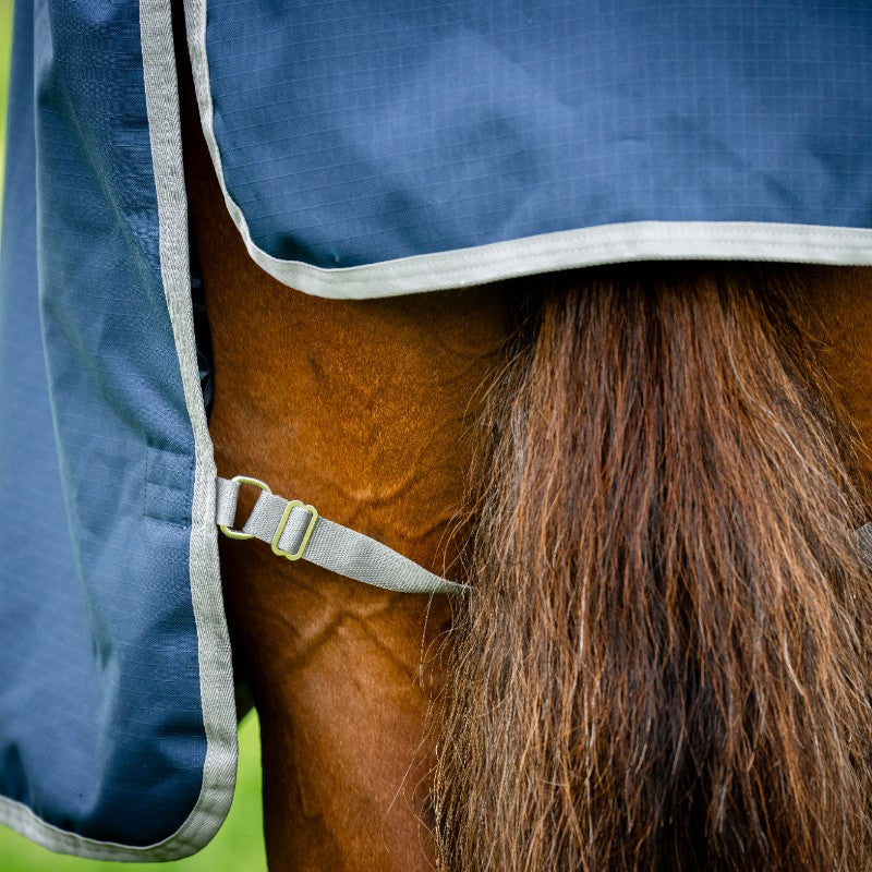 Horseware - Couverture d'extérieur Amigo Ripstop 900 Plus marine/ titanium grey 200g