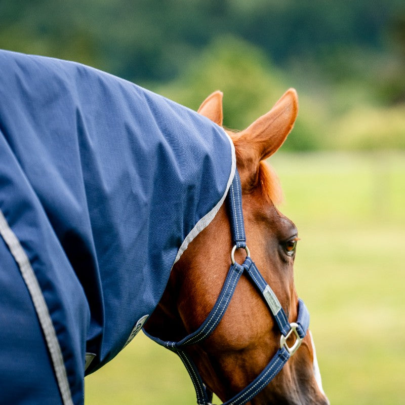 Horseware - Couverture d'extérieur Amigo Ripstop 900 Plus marine/ titanium grey 200g