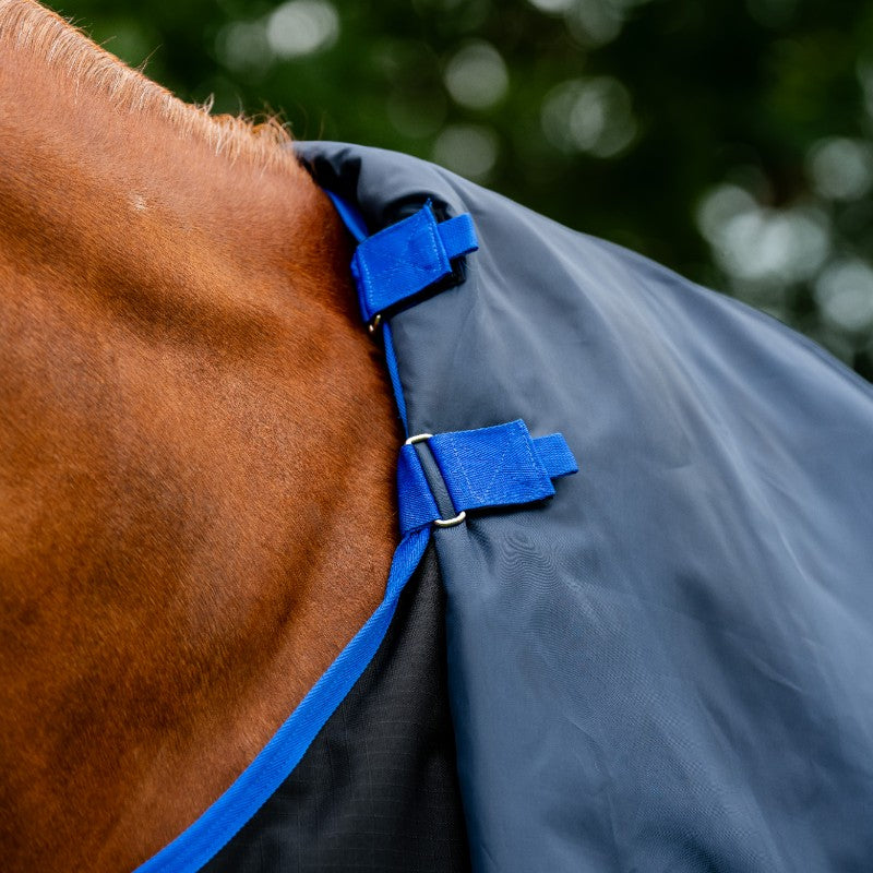 Horseware - Couverture d'extérieur Amigo Ripstop 900 Plus noir/ classic blue 200g