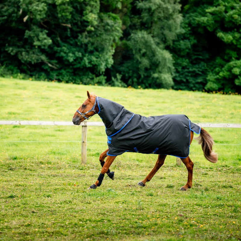 Horseware - Couverture d'extérieur Amigo Ripstop 900 Plus noir/ classic blue 200g
