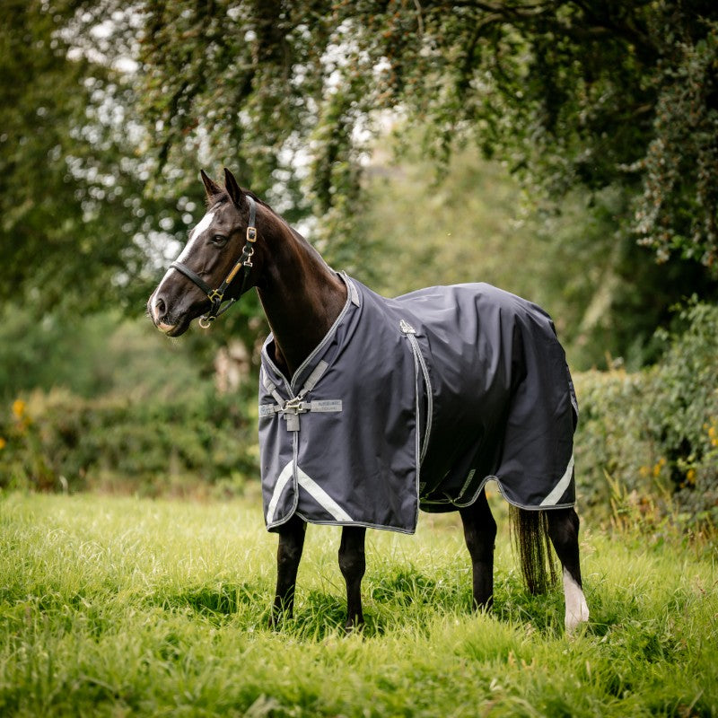 Horseware - Couverture d'extérieur Rambo Optimo Original marine/ thunderstorm grey/ argent 0g