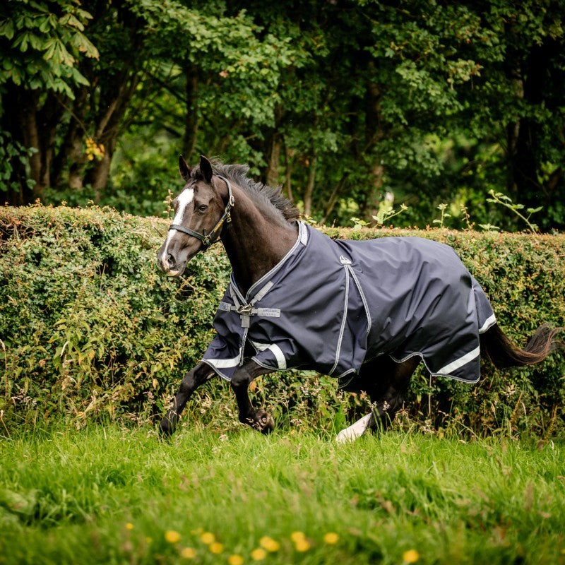 Horseware - Couverture d'extérieur Rambo Optimo Original marine/ thunderstorm grey/ argent 0g