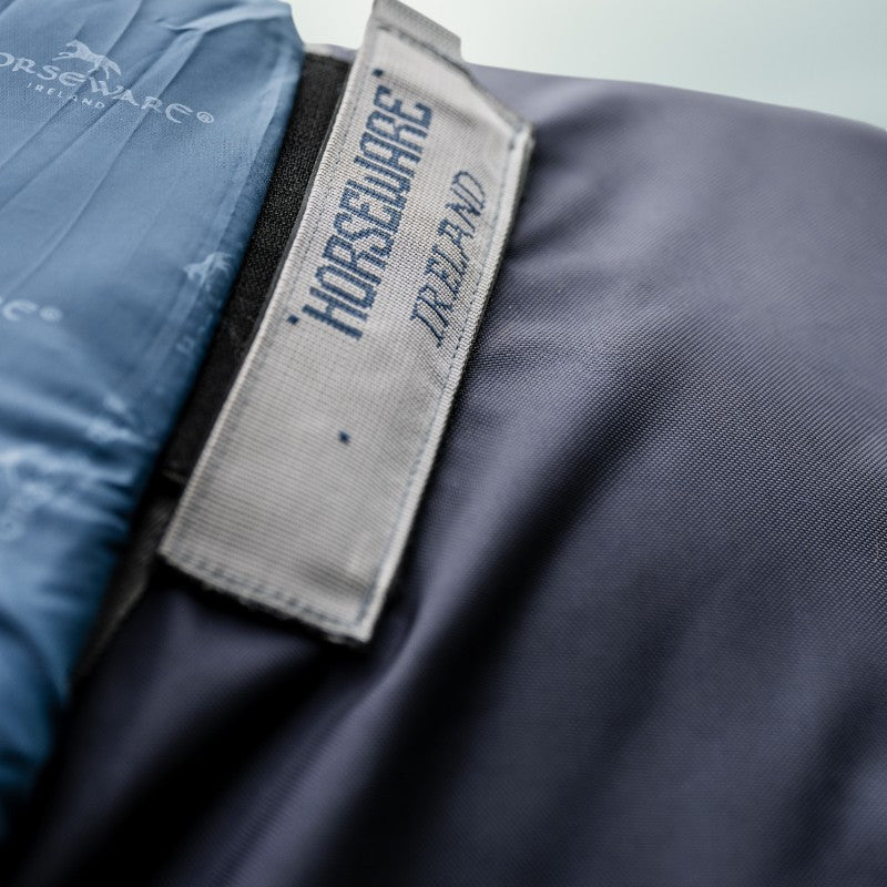 Horseware - Couverture d'extérieur Rambo Optimo Plus Turnout Bundle marine/ thunderstorm grey/ argent (0g + 200g)