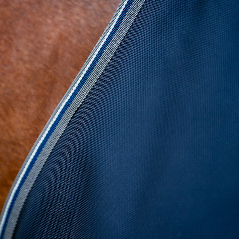 Horseware - Couverture d'extérieur Rambo Supreme Turnout Plus marine/ thunderstorm grey/ silver 50g