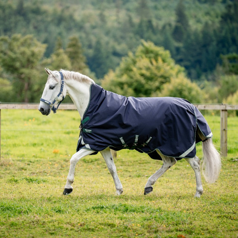 Horseware - Couverture d'extérieur Rambo Wug marine/ hunter green/ argent 50g