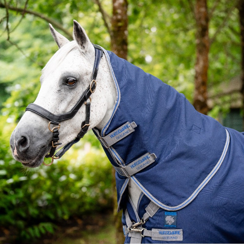 Horseware - Couverture d'extérieur Rhino Pony Plus marine/ titanium grey/ classic blue 250g