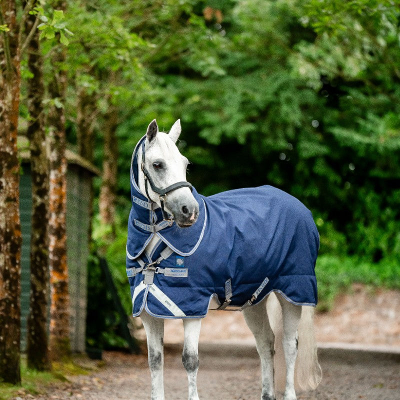Horseware - Couverture d'extérieur Rhino Pony Plus marine/ titanium grey/ classic blue 250g