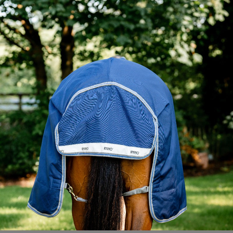 Horseware - Couverture d'extérieur Rhino Wug marine/ titanium grey/ classic blue 250g