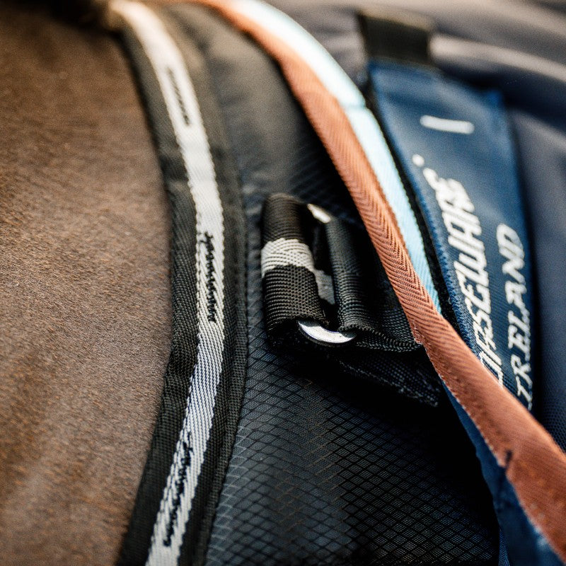 Horseware - Couverture de box Easy-Layer Stable Plus noir/ noir/ silver 400g