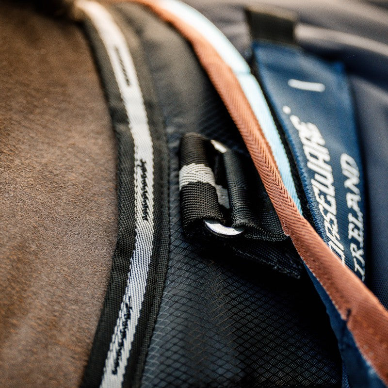 Horseware - Couverture de box Easy-Layer Stable Plus noir/ noir/ silver 400g