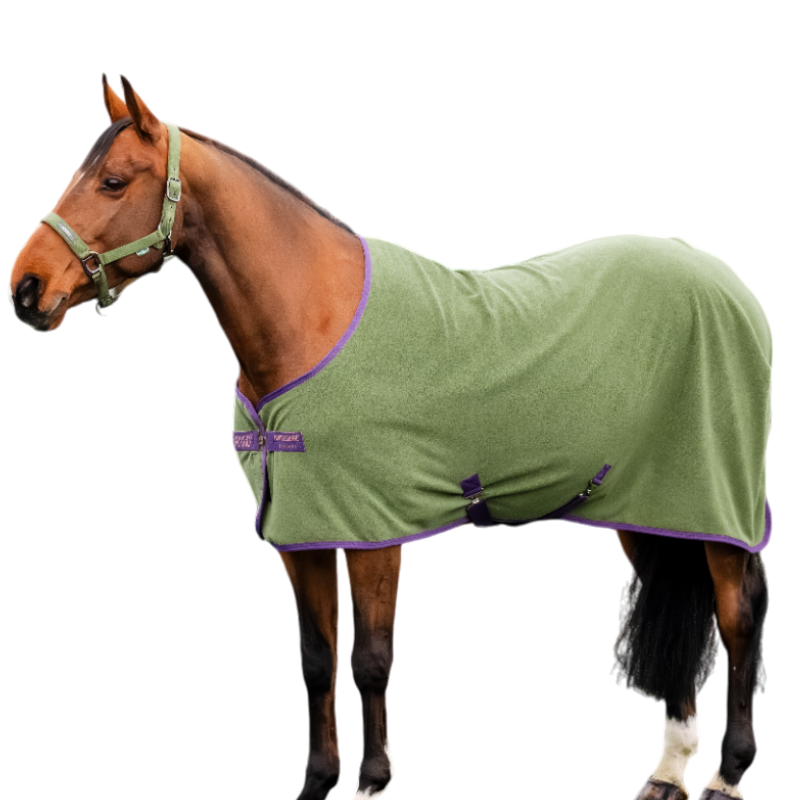 Horseware - Couverture polaire Amigo Fleece Cooler bramble/ winterberry et taupe