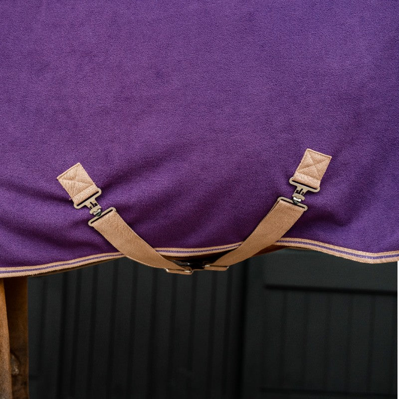Horseware - Couverture polaire Amigo Fleece Cooler winterberry et taupe