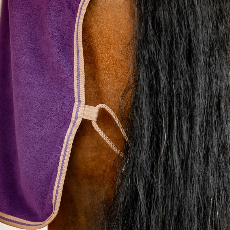 Horseware - Couverture polaire Amigo Fleece Cooler winterberry et taupe