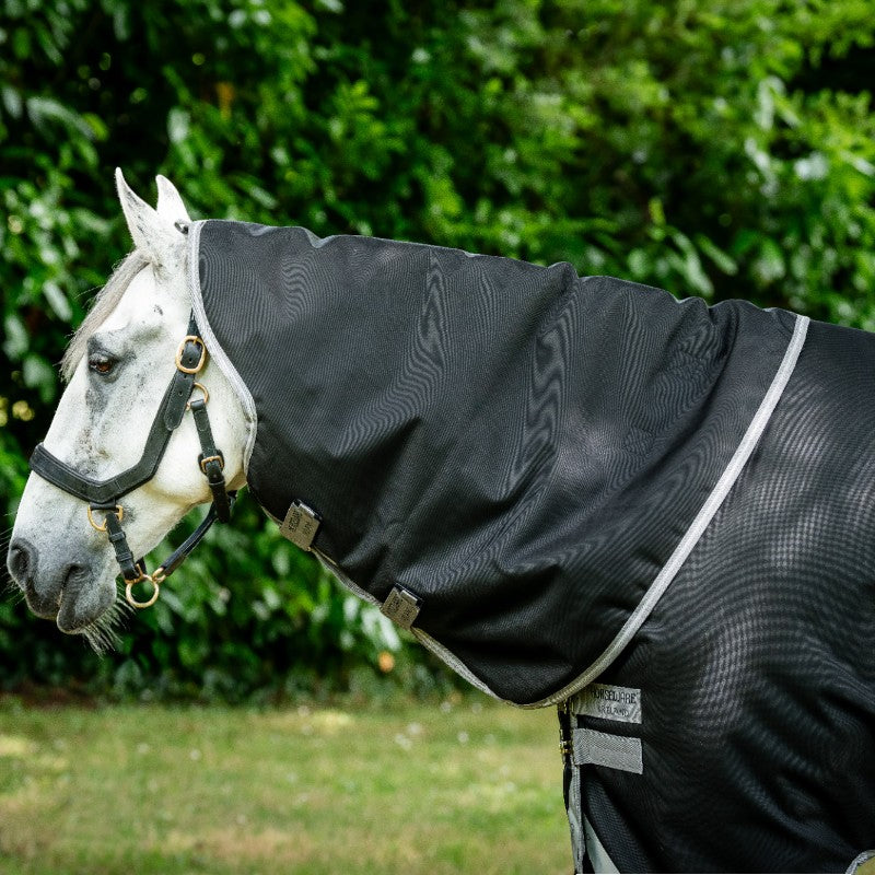 Horseware - Couvre-cou Amigo Bravo 12 Hood noir/ titanium grey/ argent 0g