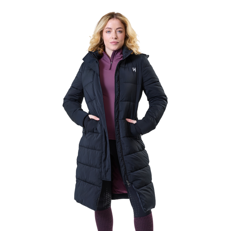 Horseware - Doudoune longues femme Verve noir