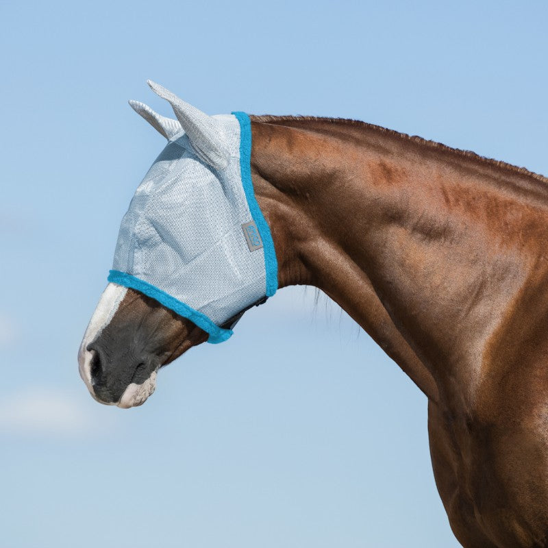 Horseware - Bonnet anti-insectes Amigo Fly Mask baby blue/ electric blue | - Ohlala