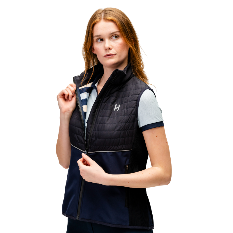 Horseware - Women's sleeveless flow navy vest 