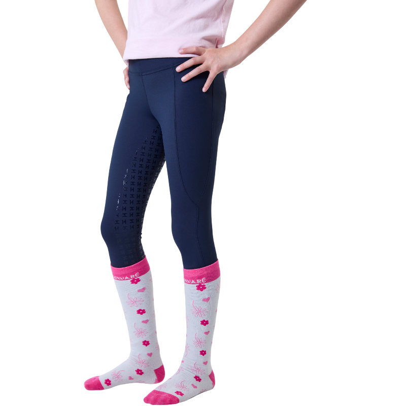 Horseware - Kinder Reithose Riding Tights marine 
