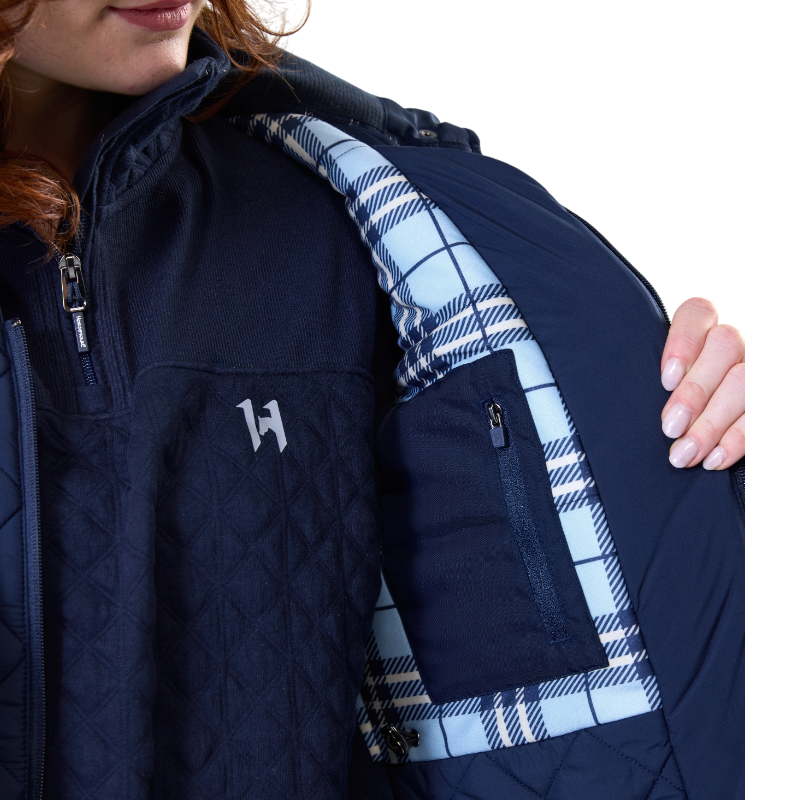 Horseware - Manteau manches longues femme Newmarket marine | - Ohlala