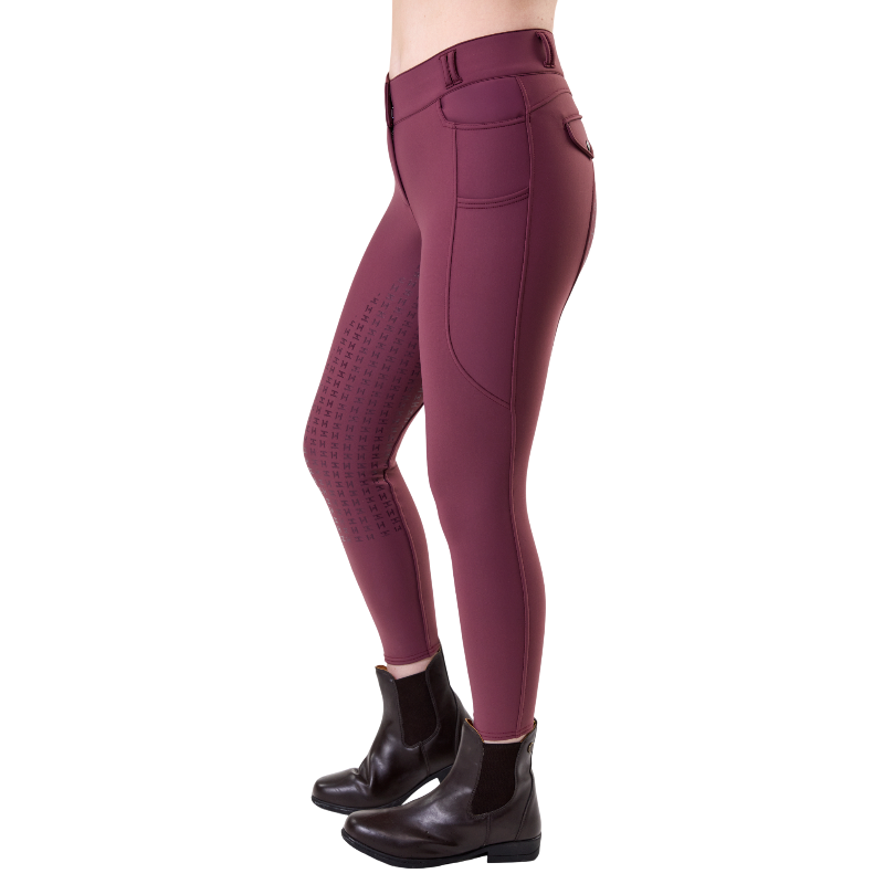 Horseware - Women's equestrian pants Flexfit Winter celestial purple full grip 