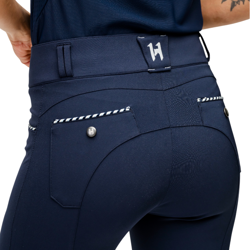 Horseware - Dames rijbroek Newmarket Mid Rise marine 