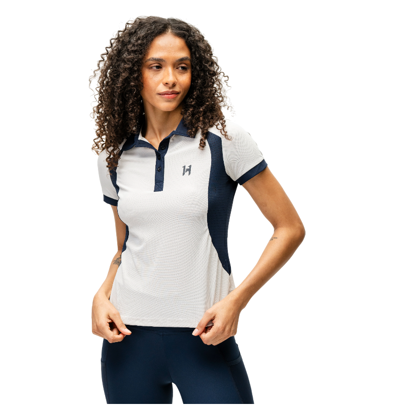 Horseware - Polo met korte mouwen voor vrouwen Vital lichtgrijs 