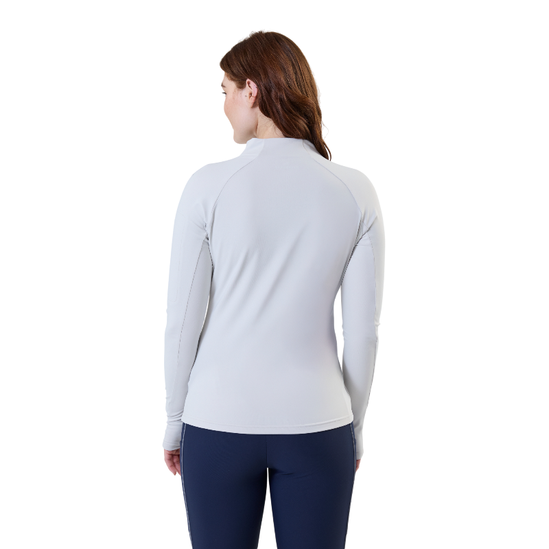 Horseware - Sweat manches longues femme Strive Winter 1/4 Zip Hw grey | - Ohlala