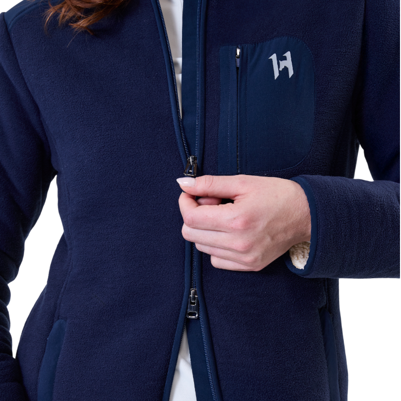 Horseware - Dames fleecejack met lange mouwen Pace marine 