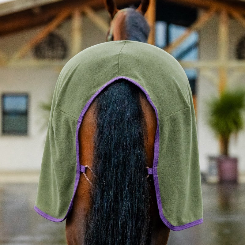 Horseware - Couverture polaire Amigo Fleece Cooler bramble/ winterberry et taupe