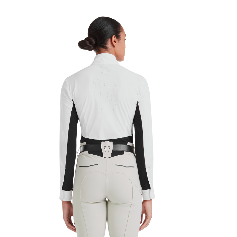 Horse Pilot - Wedstrijdblouse met lange mouwen voor dames Monica zwart 
