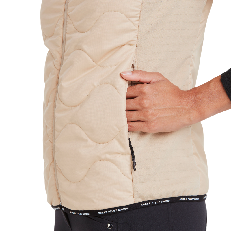Horse Pilot - Dames zonder mouwen Doudoune Rider Vest latte 
