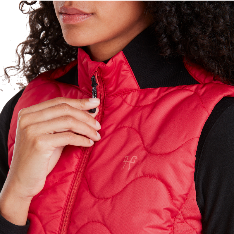 Horse Pilot - Dames zonder mouwen Doudoune Rider Vest lipstick 
