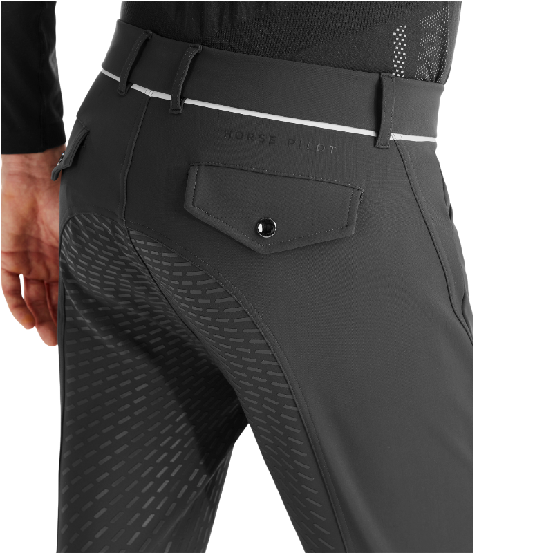 Horse Pilot - Pantalon d'équitation homme X-Grip gris