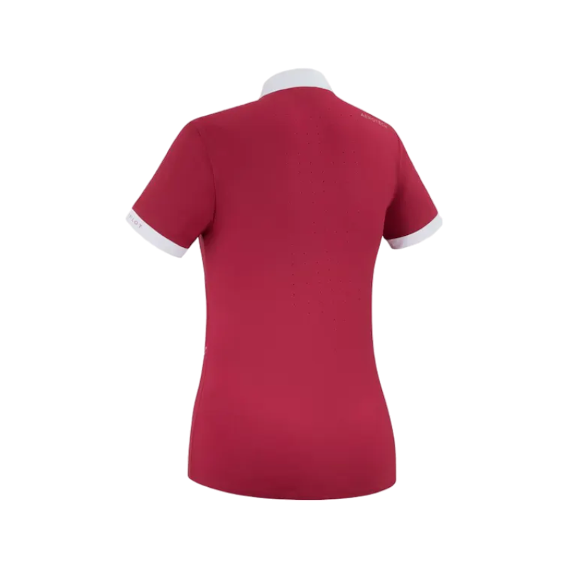 Horse Pilot - Polo manches courtes femme Aerolight rubis | - Ohlala