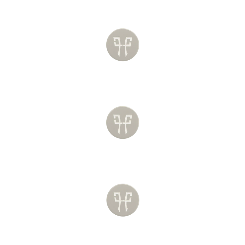 Horse Pilot - Boutons magnetiques pour vestes Aerotech et Aeromesh light gey (x3) | - Ohlala