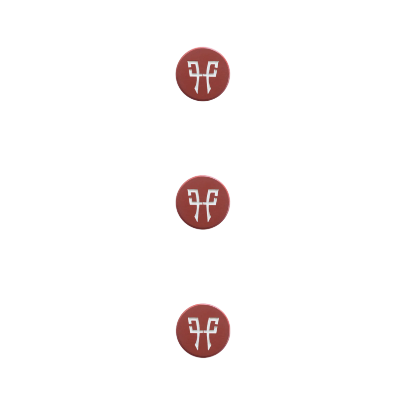 Horse Pilot - Boutons magnetiques pour vestes Aerotech et Aeromesh dark red (x3) | - Ohlala