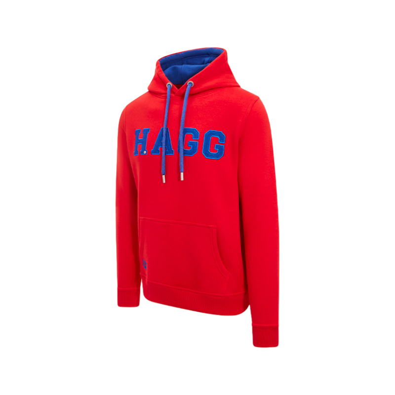 Hagg - Men's hoodie red/royal blue