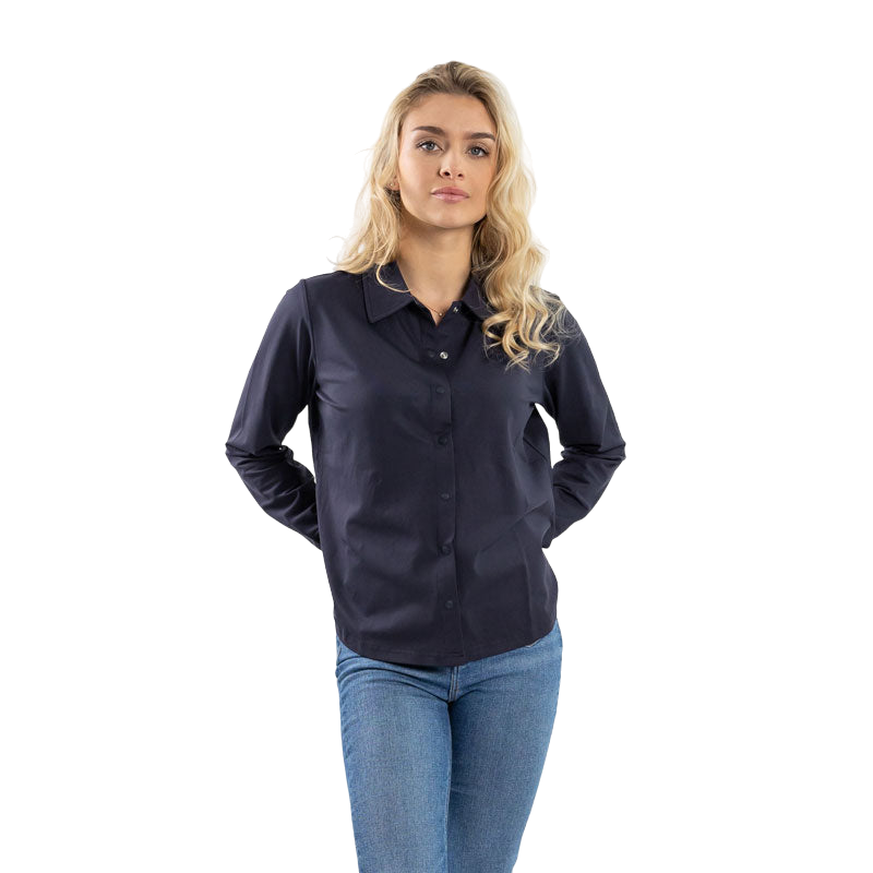 Harcour - Chemise manches longues femme Sharly marine