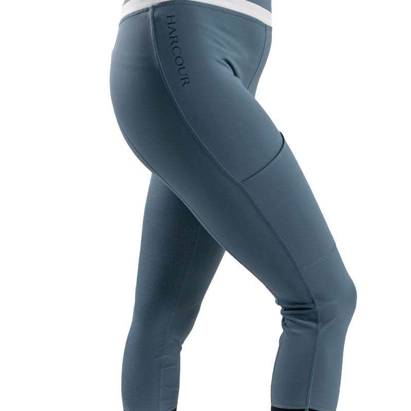 Harcour - Legging d'équitation femme full grip Brookie lavande