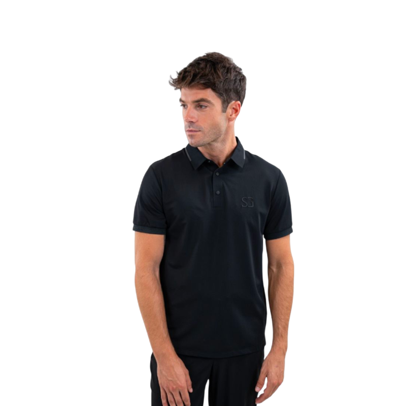 SG - Polo à manches courtes homme Nino noir | - Ohlala