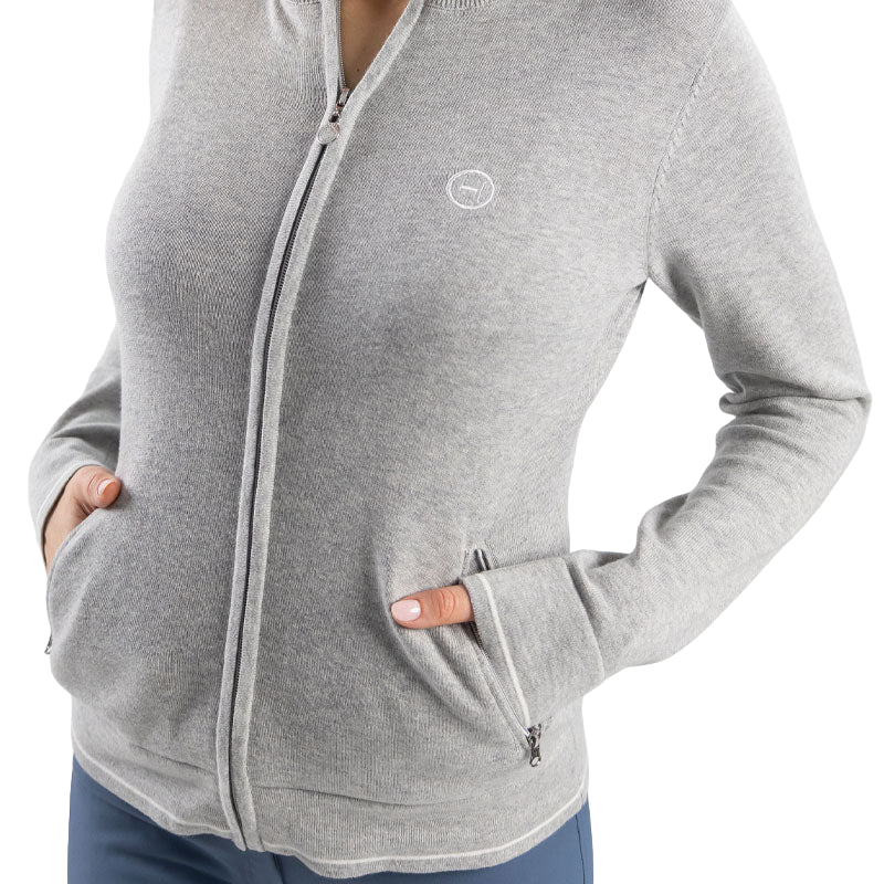 Harcour – Graues Bade-Sweatshirt für Damen