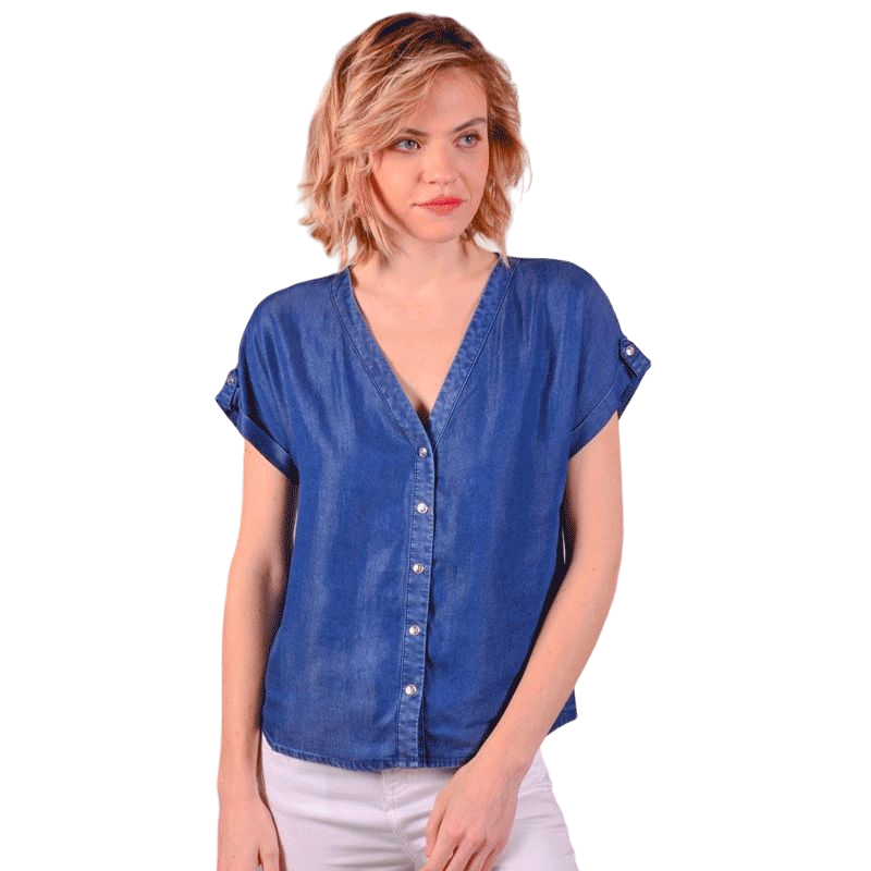 Harcour - Marineblaue Damenbluse Shaina