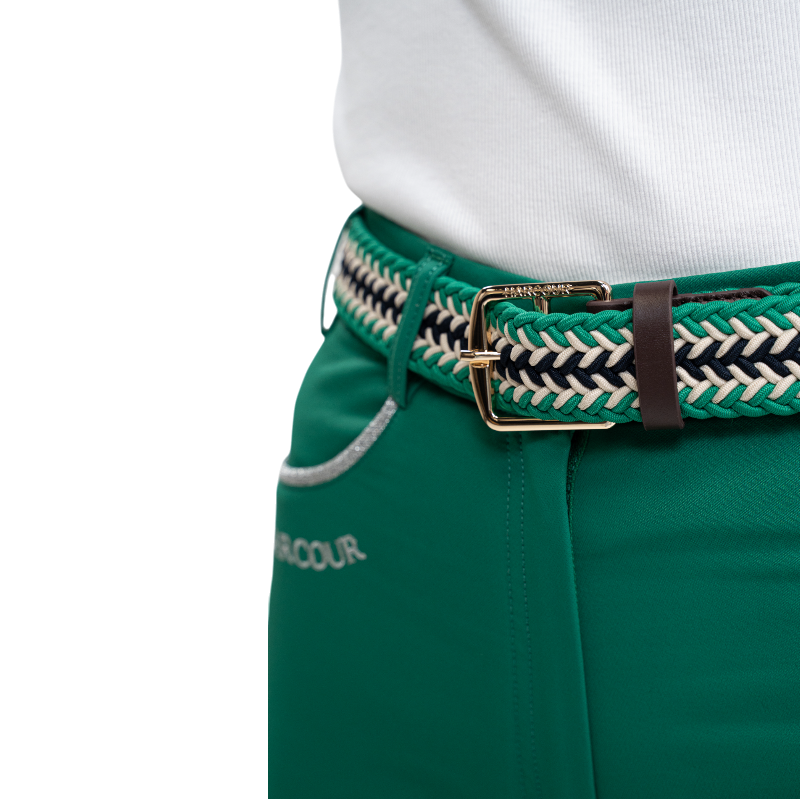 Harcour - Banko emerald green elastic belt 