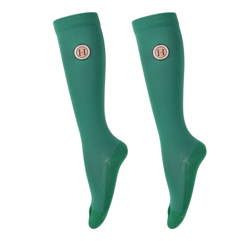 Harcour - Chaussettes d'équitation Santia emerald green (x3)