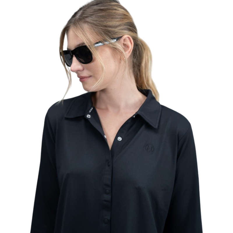 Harcour - Sharly Damen Langarmshirt schwarz